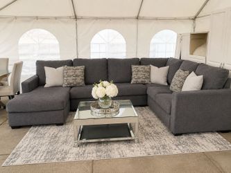 Grey sectional