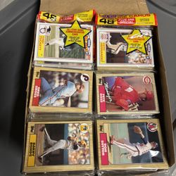 1987 Topps Baseball Card Rack Box Bonds Rookie On Top