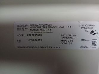 Maytag bottom freezer refrigerator