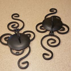 BEAUTIFUL MATELLIC WALL CANDLE HODERS