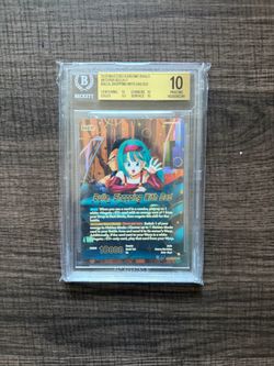 Bulla, Shopping With Dad - BT29-105 SLR Fearsome Rivals Dragon Ball TCG BGS 10