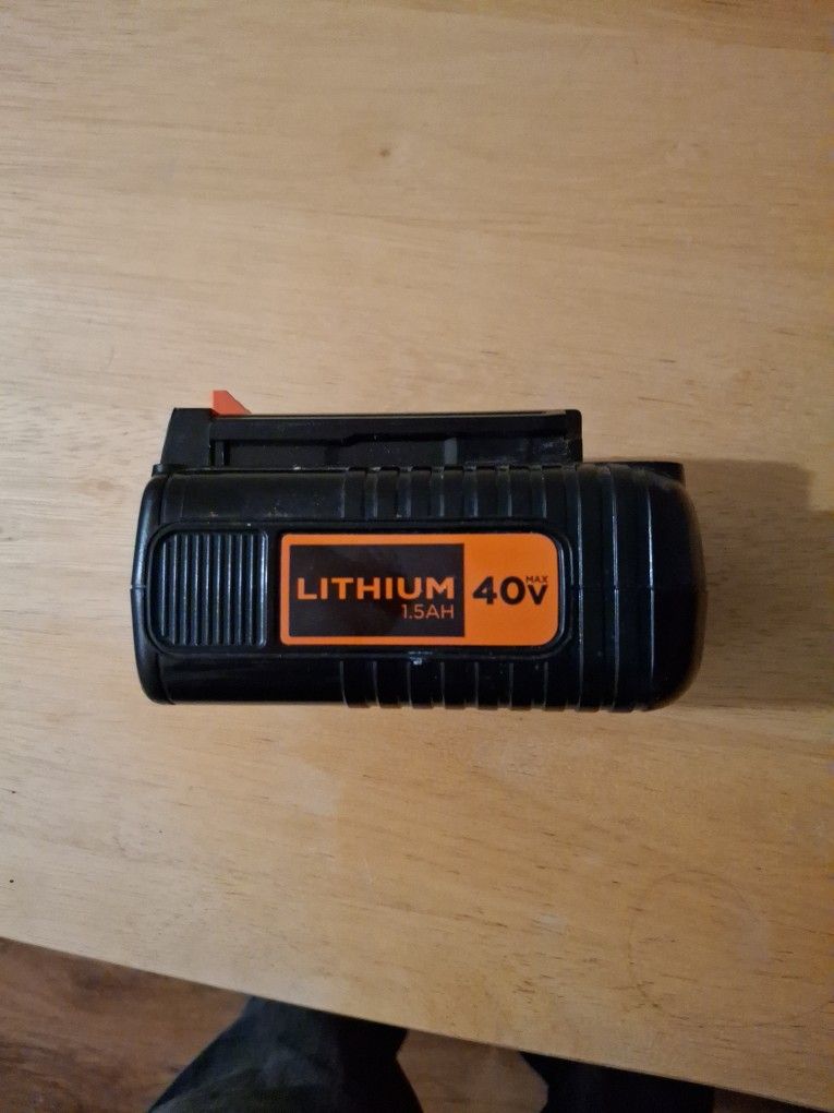 Black & Decker 40 Volt Battery