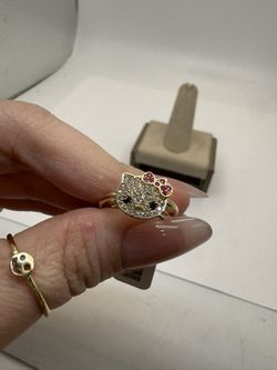 Hello Kitty Gold Ring 