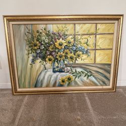 Framed Painting On Canvas