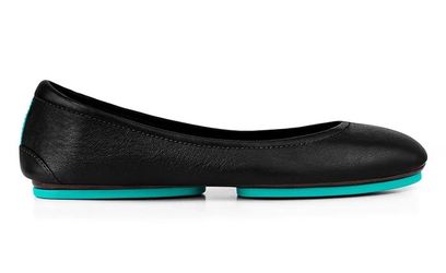Tieks Matte Black Ballet Flats – Black Leather – Size 9