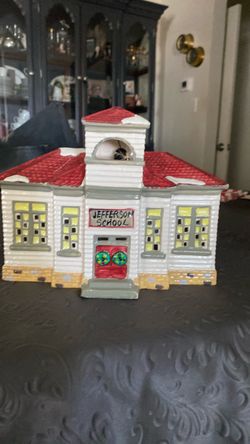 Jefferson School.  1987 Snow Village.