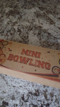 New wooden mini bowling game