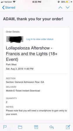 Francis and the Lights after party show!