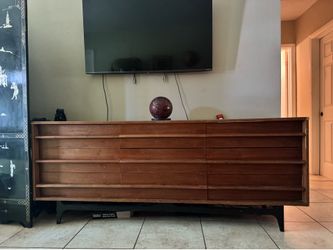 Mid Century Wood Dresser