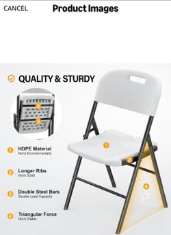 4 folding chairs