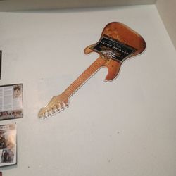 Metal Guitar Vintage Sign 
