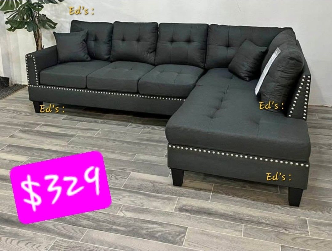 BRAND NEW 2PC SECTIONAL SOFA SET WITH ACCENT PILLOW INCLUDED $329,All Products : American Fashion Style Bags On Sale