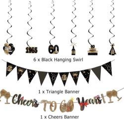 🎉 60th Birthday Decorations  (Like New!) 🎉