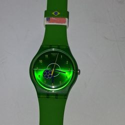 Fifa BARCELONA Wrist Swatch Watch Green 
