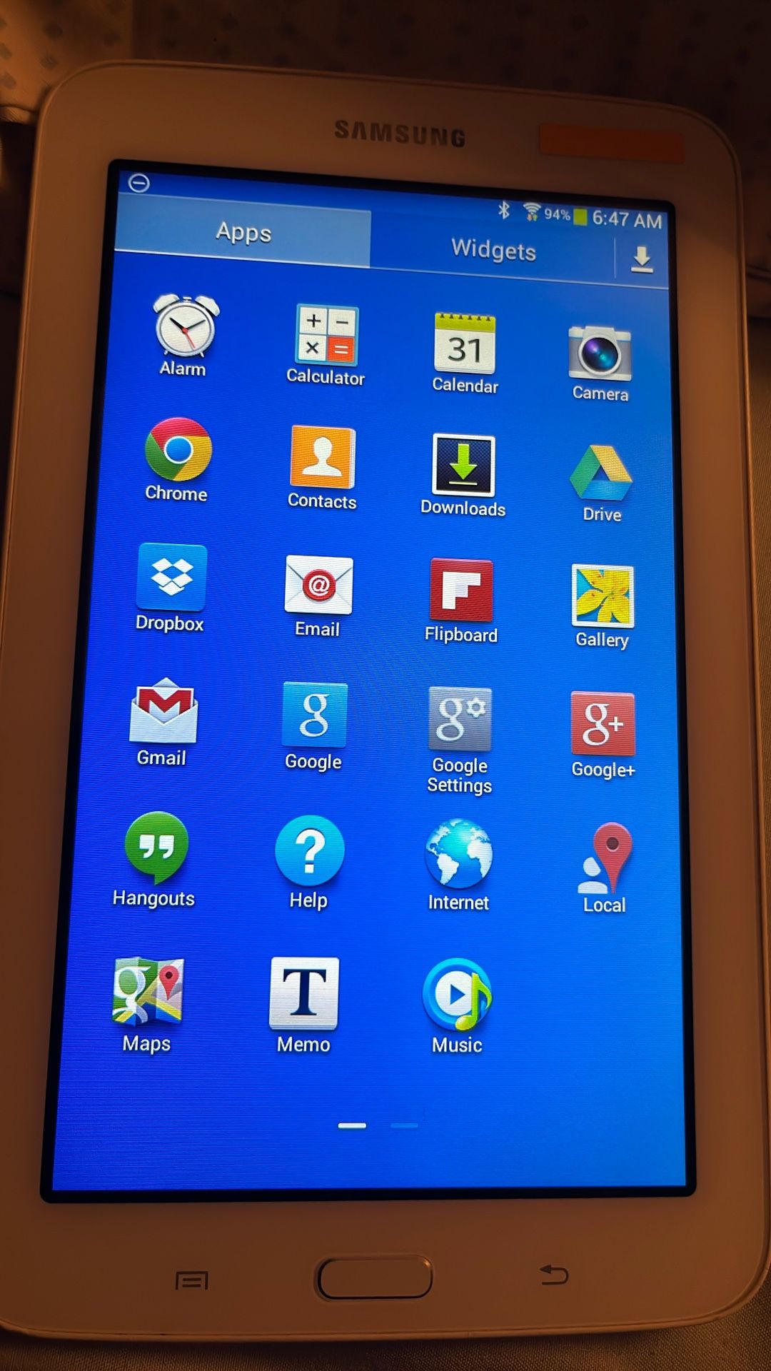 Samsung Tablet Ce0168