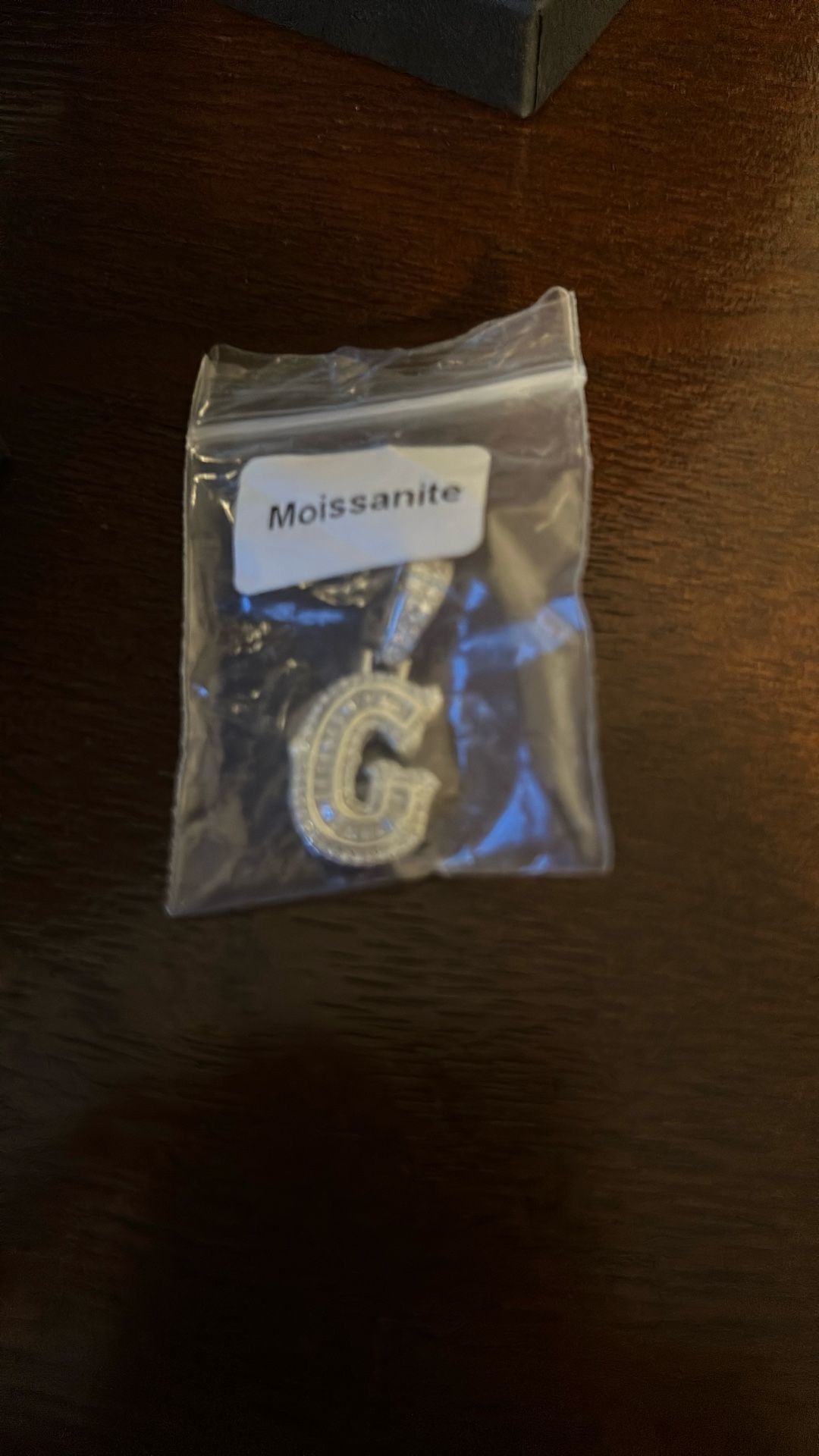 Moissanite Letter Pendant
