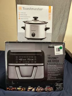 Bella Pro 9-Quart Tri-Zone Air Fryer w/ Touchscreen + New Toastmaster Slow Cooker Bundle!