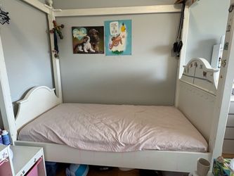 Full bed frame with mattress