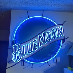 Blue Moon Neon Sign