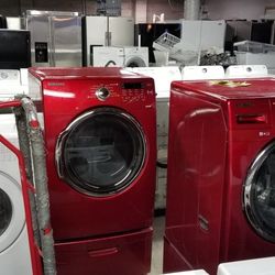Huge Liquidation Sale Warehouse Full Of Nice Like Brand New Washer Dryer Fridge Stove Oven Stackable Free Warranty Only44for Financing 90day TO Pay 