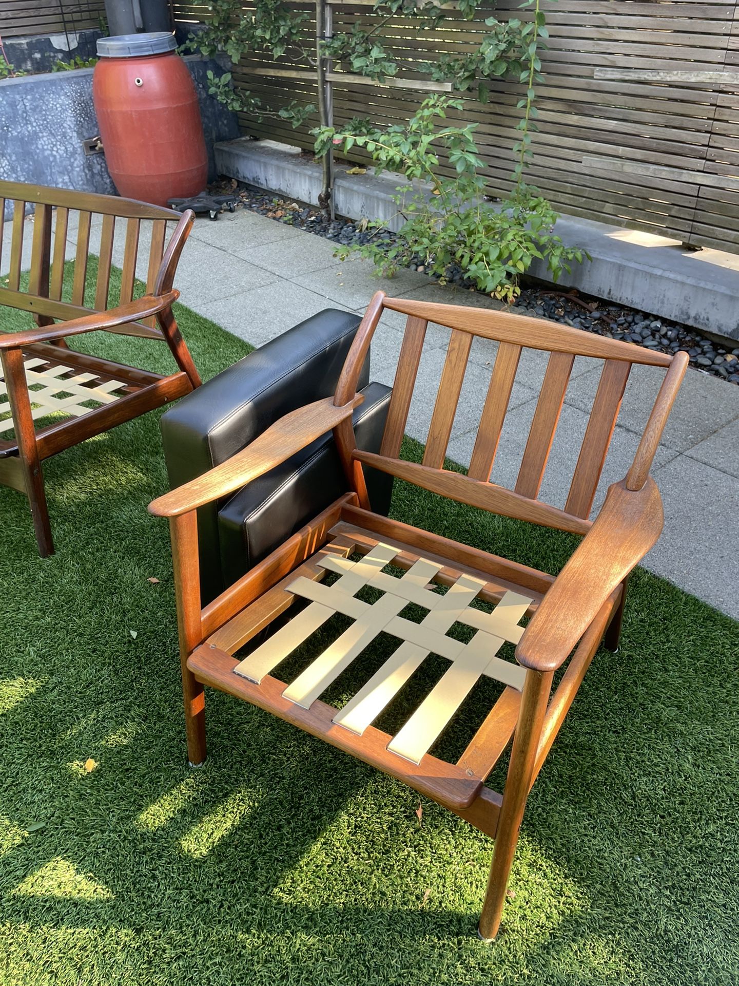 Danish Mid Century Modern (MCM) sofa & chair set