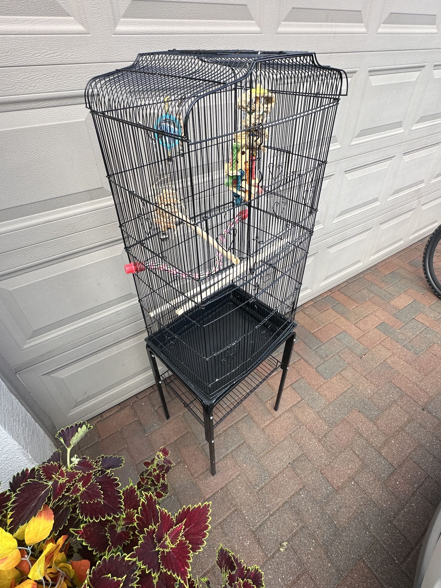 Tall Bird Cage With Stand