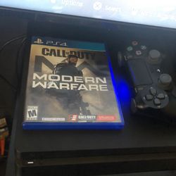 PS4 with control and one game