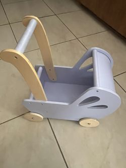 Wooden Doll Stroller