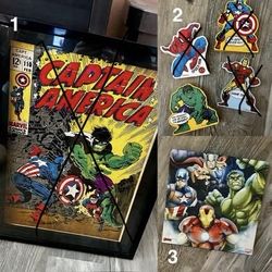 Superhero Wall Art (Like New!)