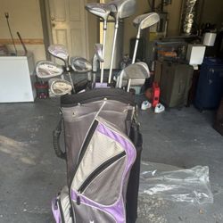 Ladies Golf Clubs and Bag