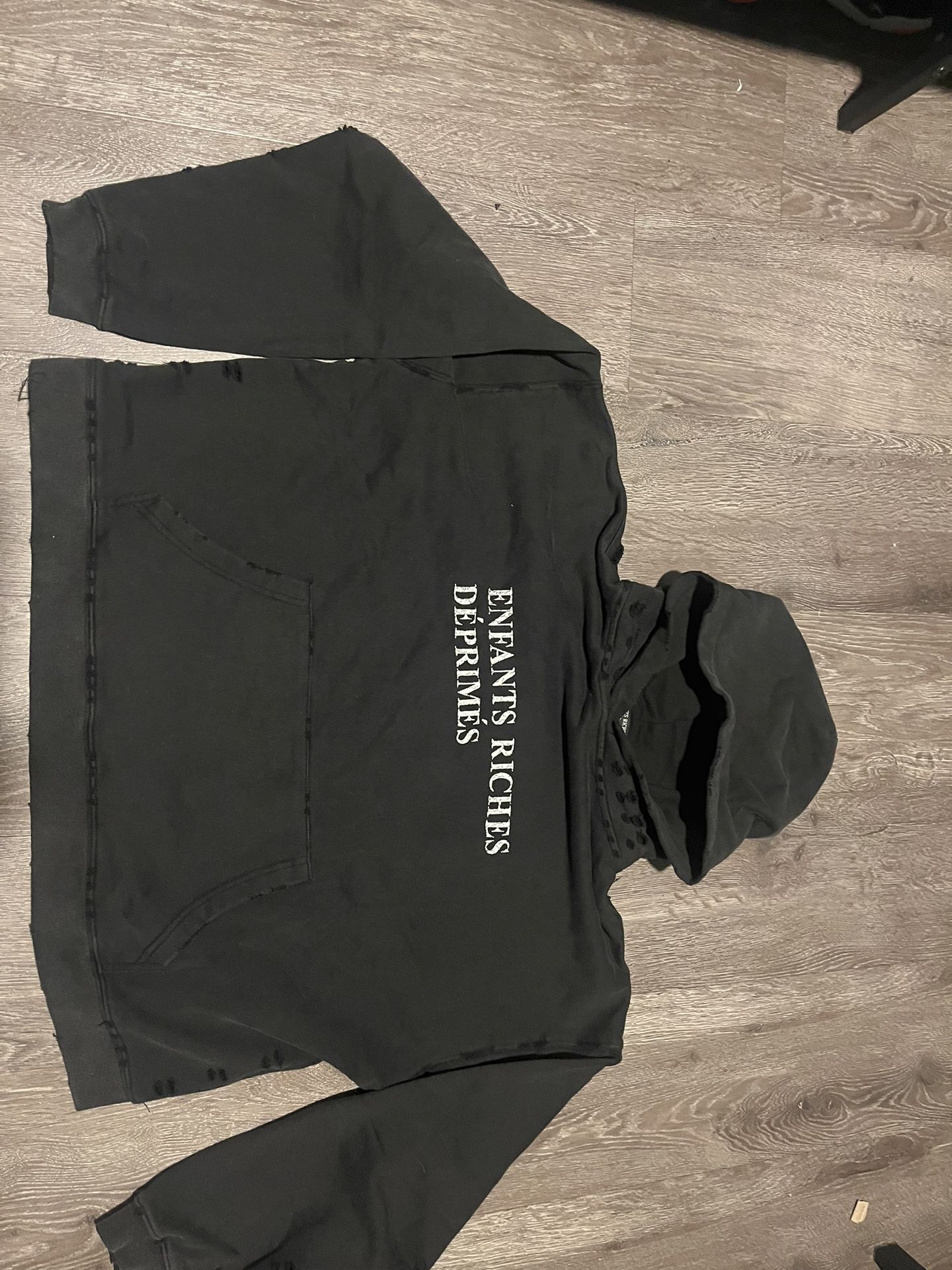 black erd size s hoodie