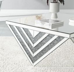 Mirrored End Table