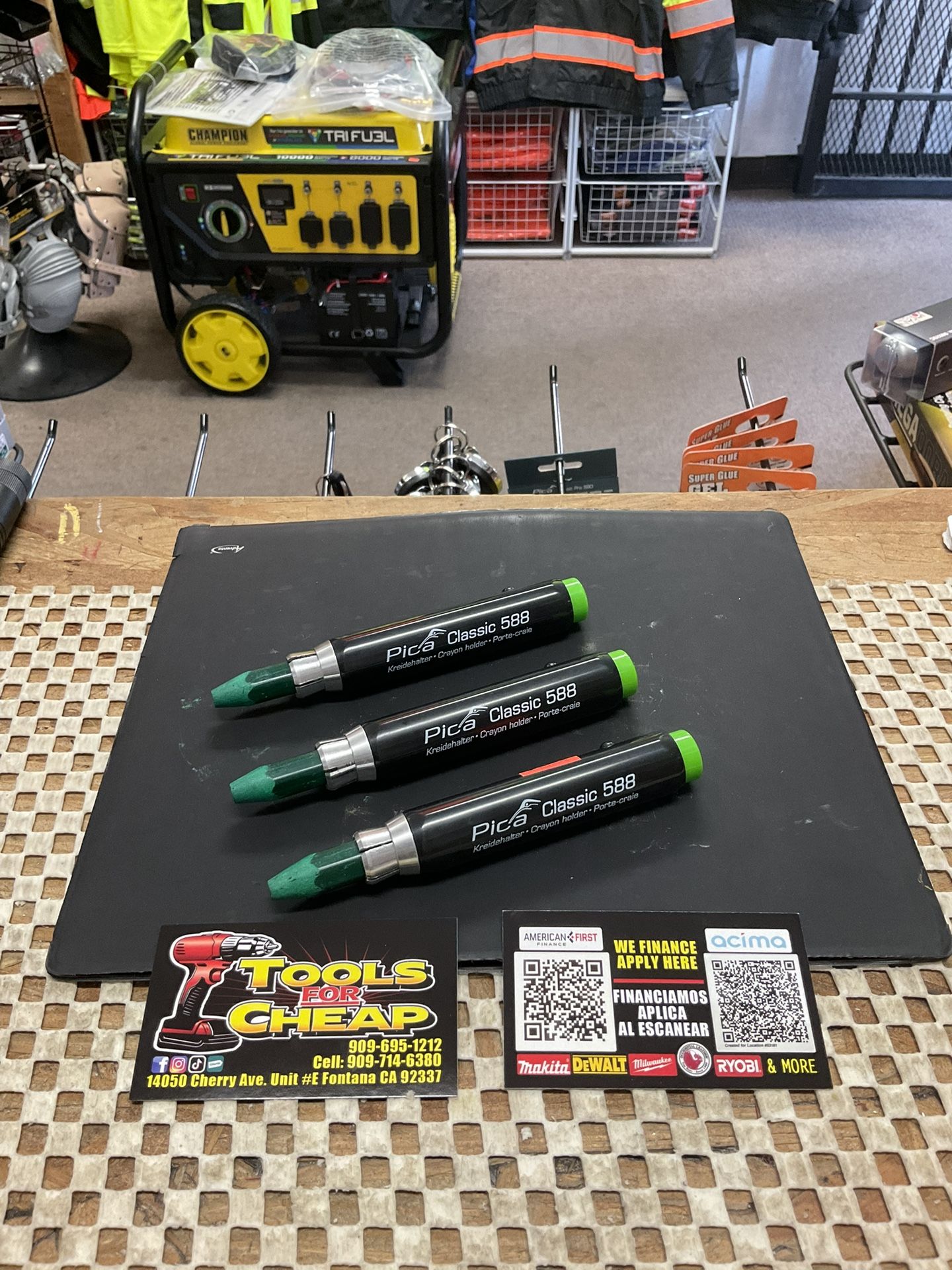 PICA CLASSIC CRAYON HOLDER W/ GREEN CRAYON $14 EACH