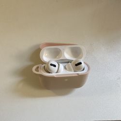 Apple AirPods Pro (1st Gen) - Used, Works Great, Includes Optional Pink Case