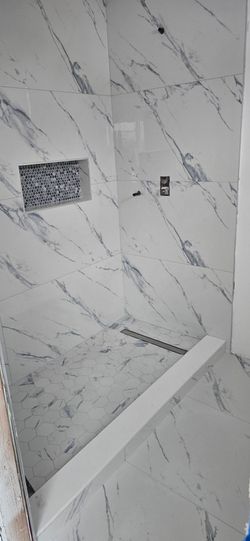 24x48 Calacatta Blue Polished Porcelain