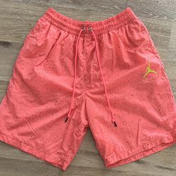 Nike Men's Air Jordan Jumpman Cement Pink Poolside Shorts CI9133-639 Size XL 