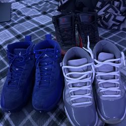 Cool grey 11s , flu games 12s , royal 12s