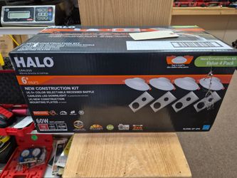 NEW Halo Canless 6" Light Fixture Set Value 4 Pack RLDM6-SP-4PK