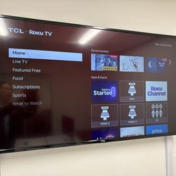 2 large wall mounted TV/displays - conference room ready!