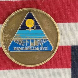 USS PITTSBURG SSN 720 COIN