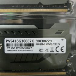 16GB Patriot Viper Steel DDR4 RAM 3600MHz (2x8GB Kit