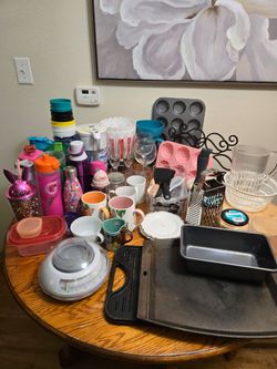 various kitchen utensils