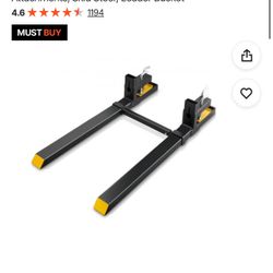 VEVOR Pallet Forks, 4000 lbs Clamp on Pallet Forks