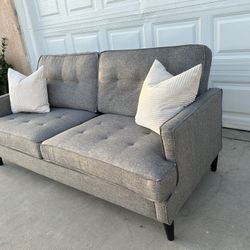 Almost New Grey Modern Sofa FREE DELIVERY 