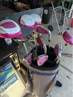 Ladies pink gold club set