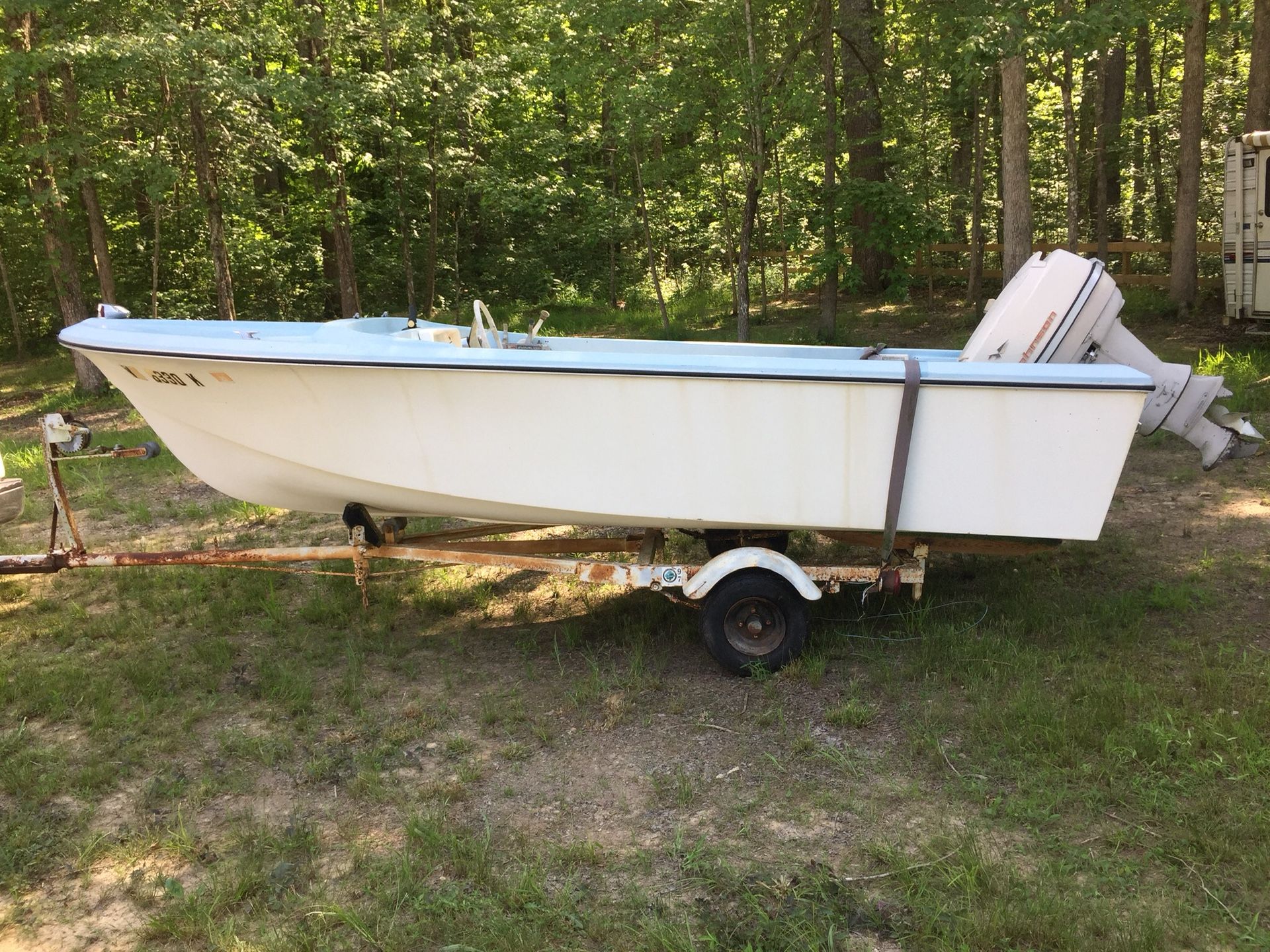 1967 Arrowglass 14ft. Boat and Trailer.