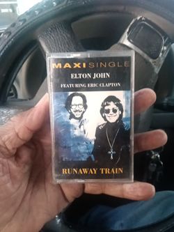 ELTON JOHN AND ERIC CLAPTON Runaway Train CASSETTE