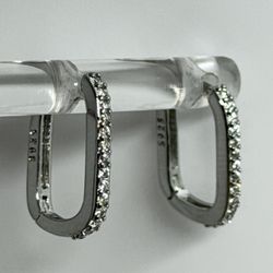 925 Sterling Silver Stamped earrings 