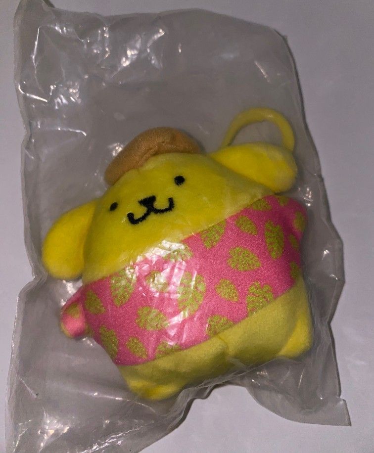 Sanrio Pompompurin Plush Keychain
