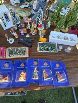 Christmas Village People And Accessories